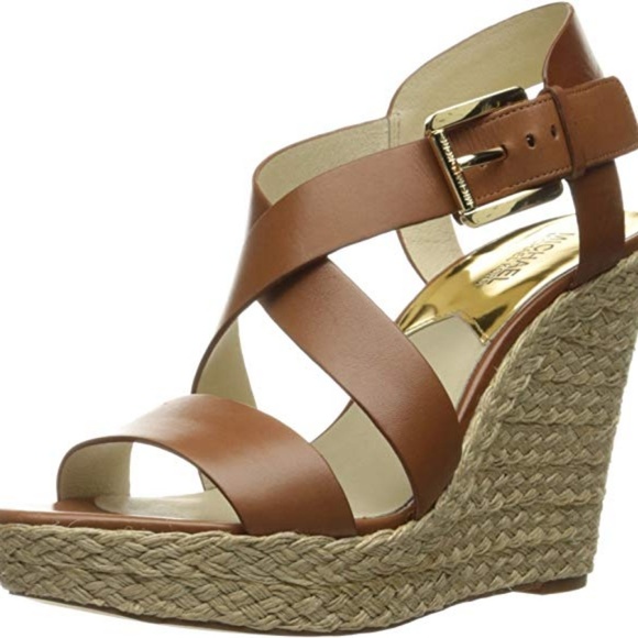 MICHAEL Michael Kors Shoes - Michael Kors brown espadrilles wedges sandals 10